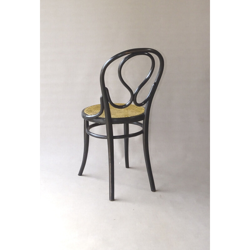 Pair of vintage chairs N 20 "Omega" in cane
