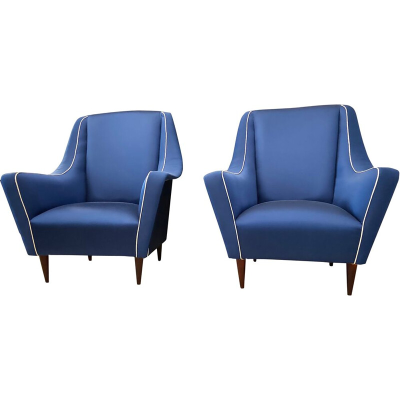 Pair of mid century armchairs by Ico Luisa Parisi for Ariberto Colombo, Italy 1950s