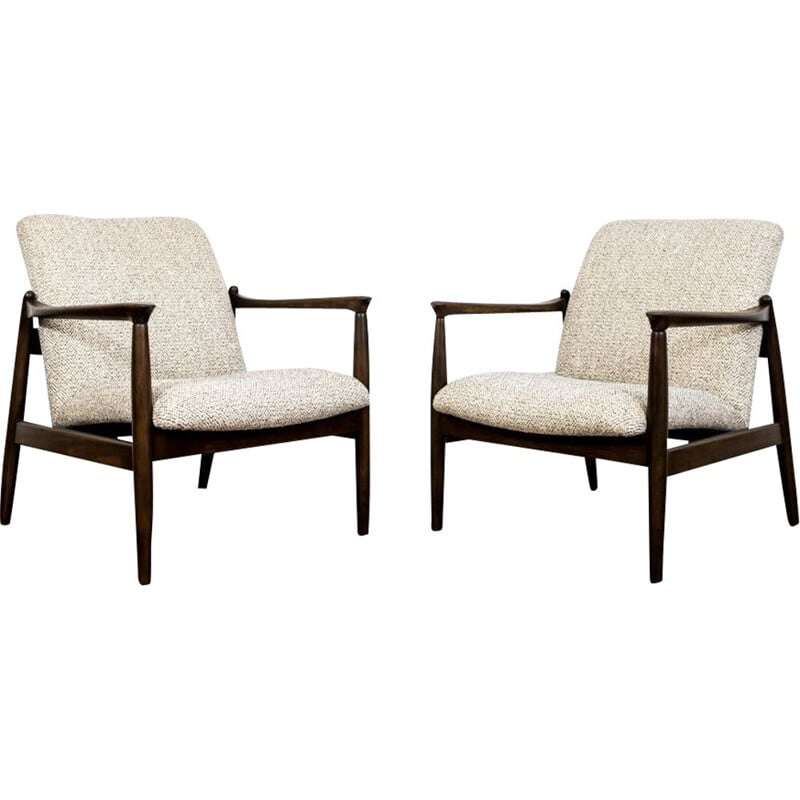 Pair of vintage GFM-64 armchairs by Edmund Homa, 1960s