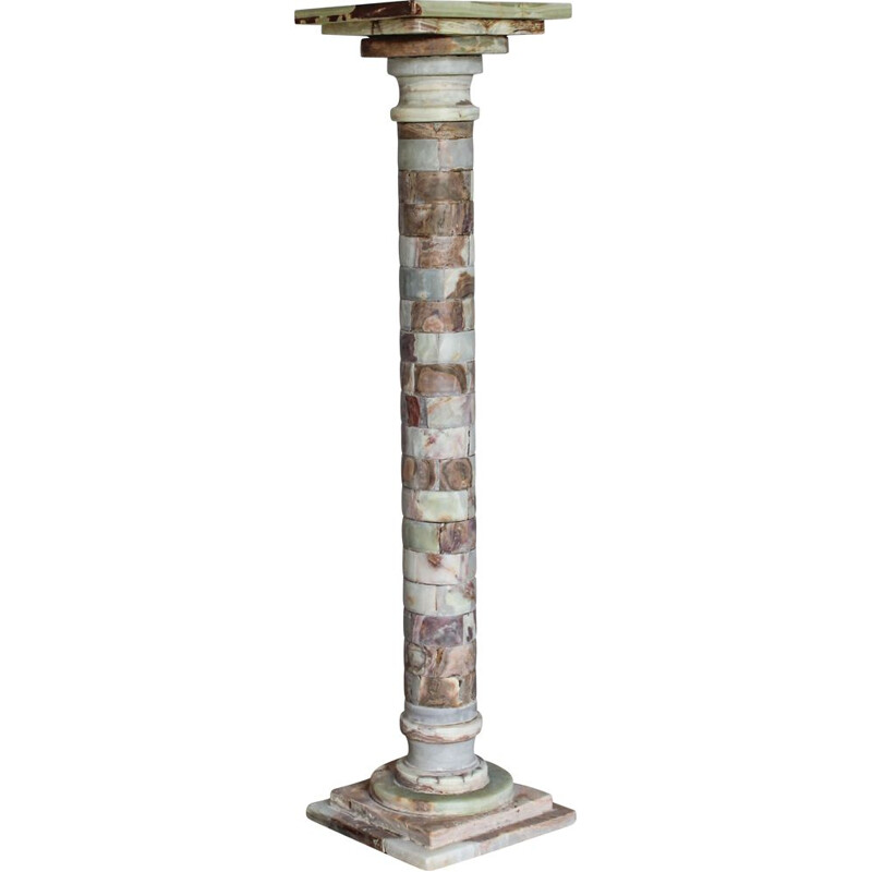 Vintage alabaster column, Italy 1950s