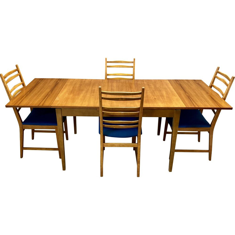 Scandinavian vintage teak dining set, 1950