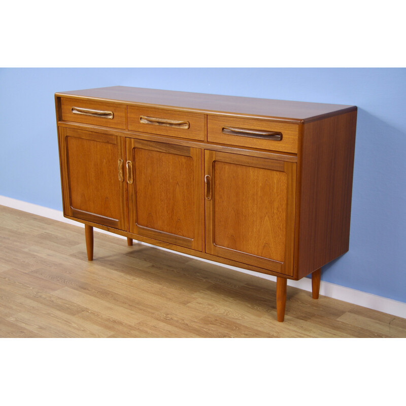 Vintage highboard in teak by Victor Wilkins for G Plan, 1970s