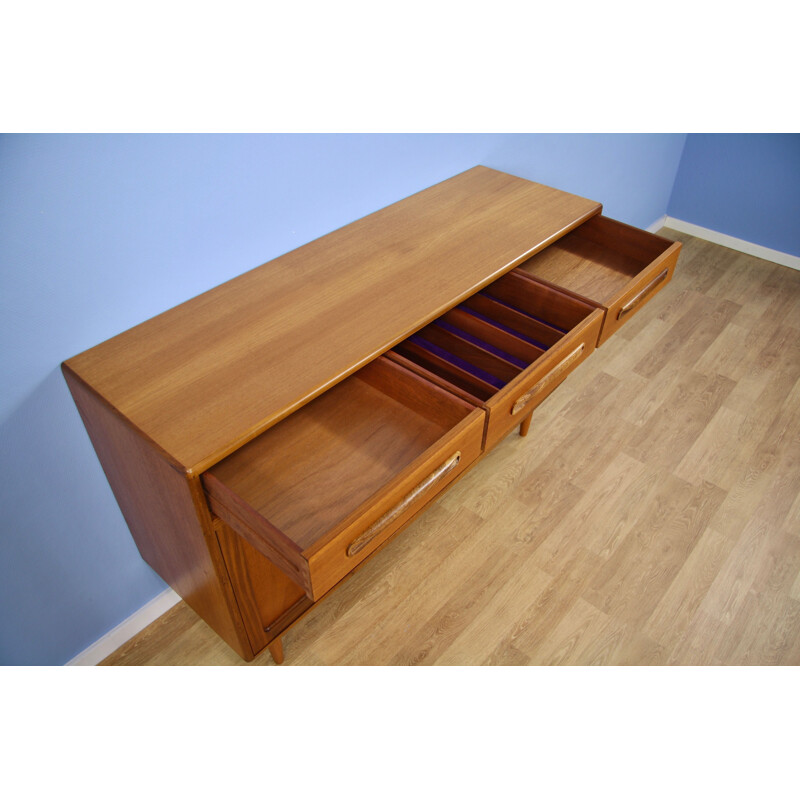 Vintage highboard in teak by Victor Wilkins for G Plan, 1970s