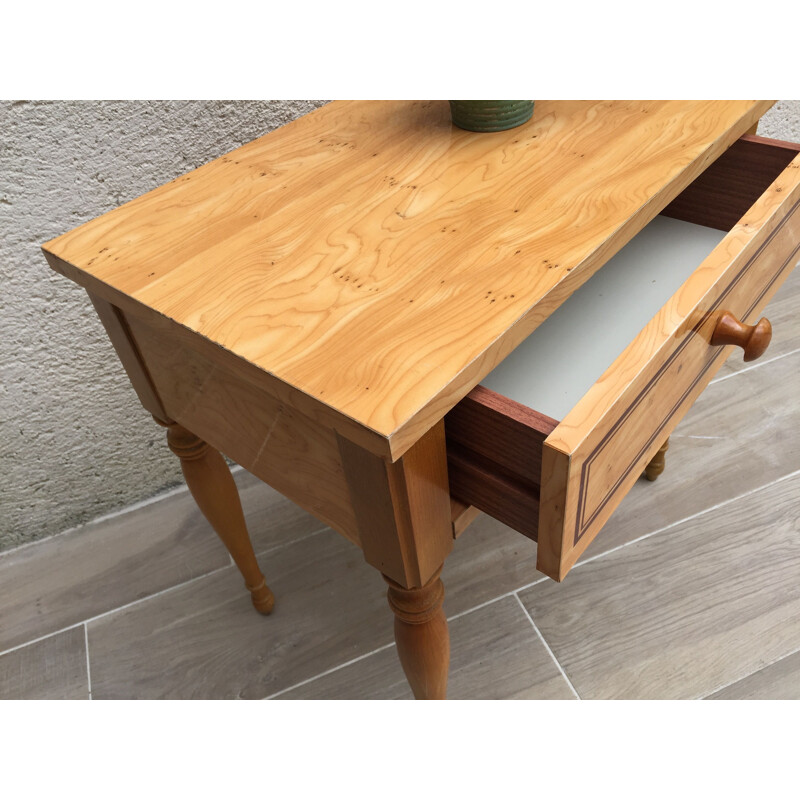 Table de chevet vintage en bois
