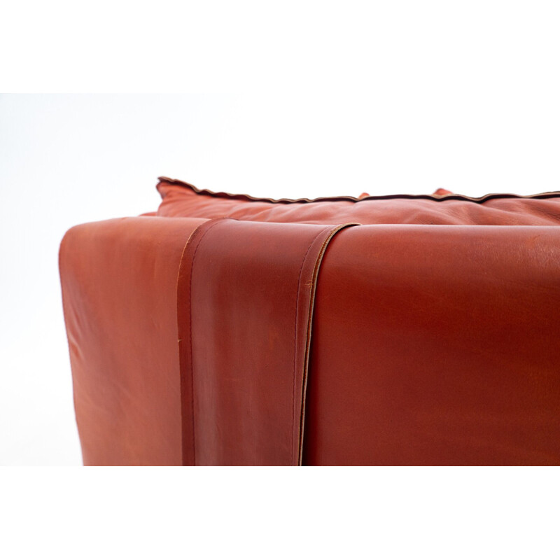 Mid-century leather sofa by Mario Bellini, Italy 1970s