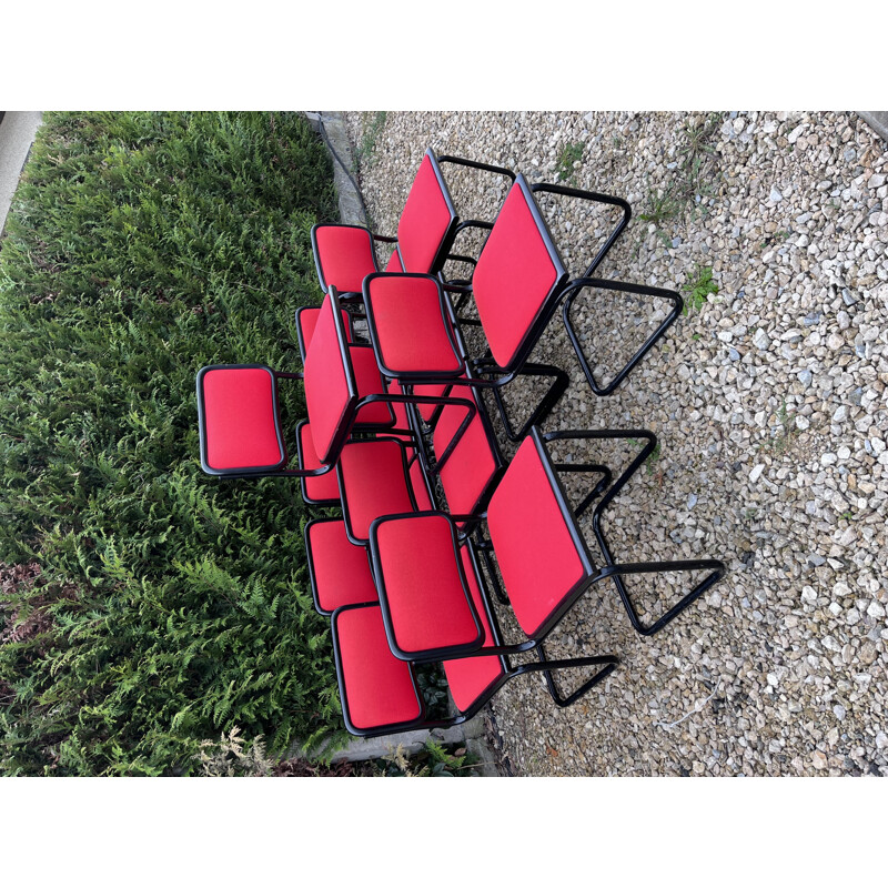 Set of 10 vintage B32 chairs by Marcel Breuer