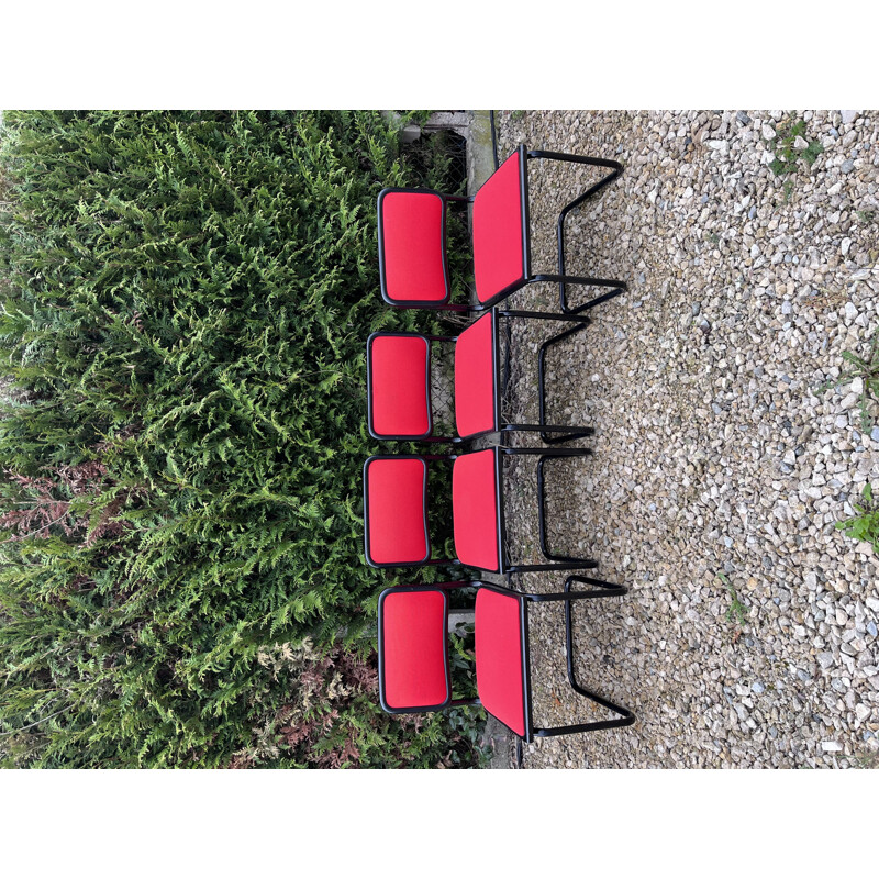 Set of 10 vintage B32 chairs by Marcel Breuer