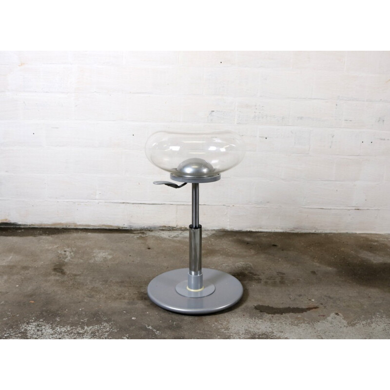 Delight "Mambo" stool with transparent plastic seat - 2000s