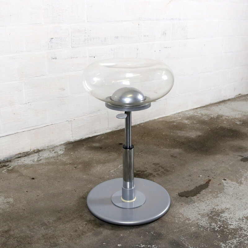 Delight "Mambo" stool with transparent plastic seat - 2000s