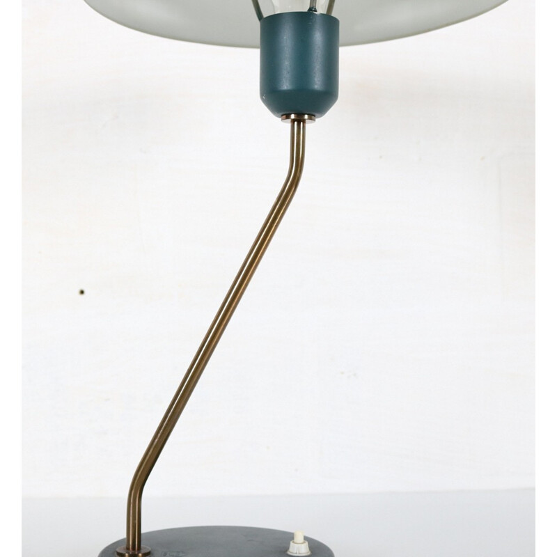 Philips desk lamp in blue metal, Louis KALFF - 1960s