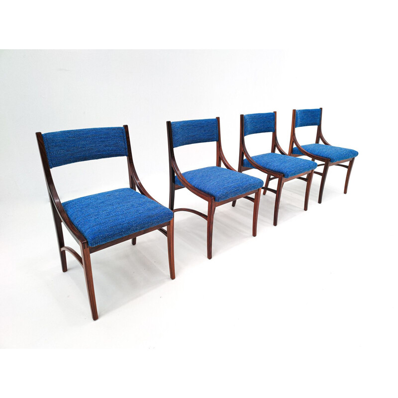 Ensemble de 4 chaises et 2 fauteuils vintage modèle 110 par Ico Parisi, Italie 1960