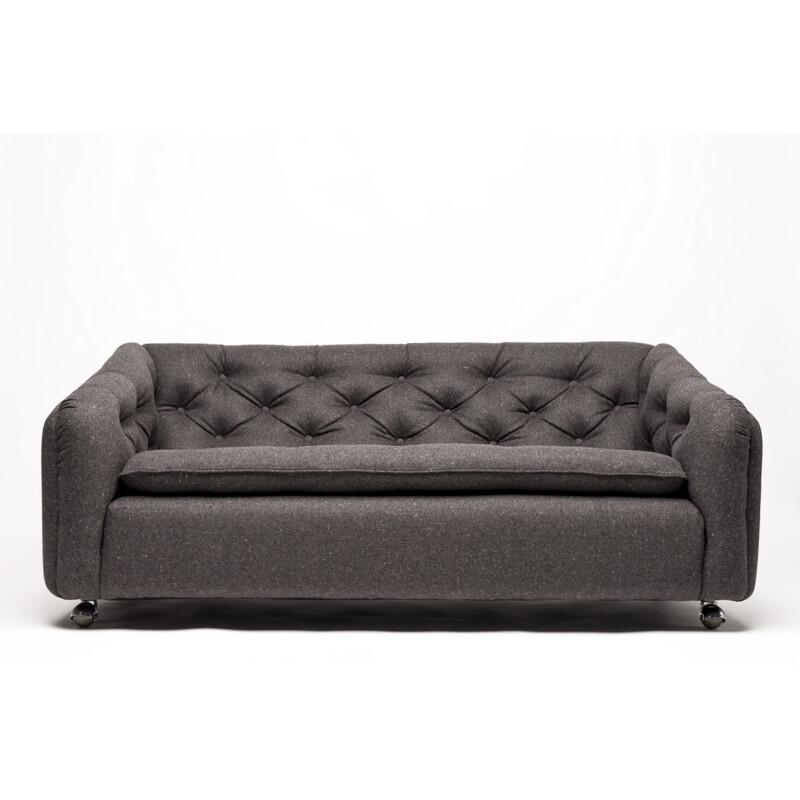 Vintage Artifort re-upholstered 2 seater sofa, Geoffrey HARCOURT - 1970s