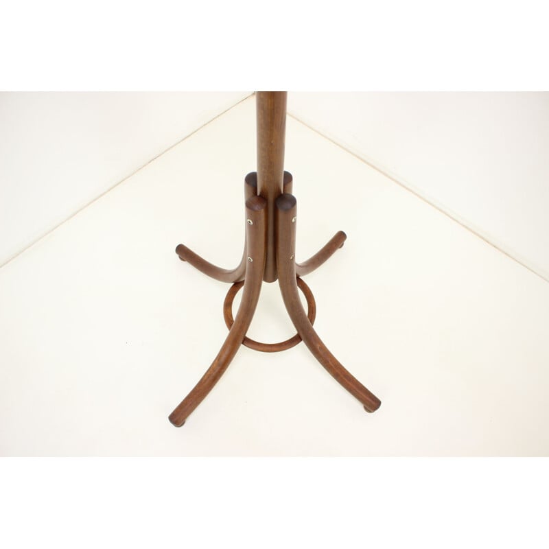 Vintage bentwood floor coat rack by Ton Thonet, Czechoslovakia 1980