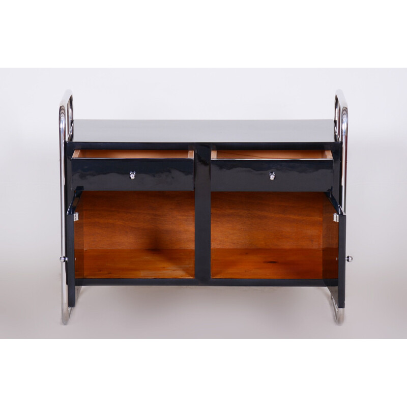 Vintage zwart dressoir van Robert Slezak, 1930