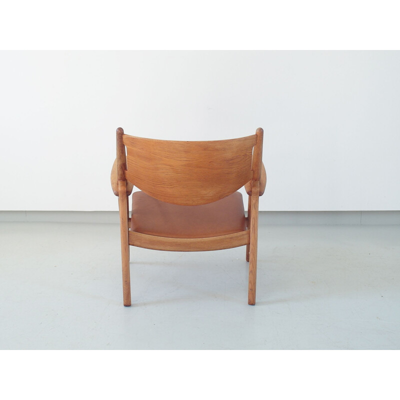 Stuhl Ch-28 Sawbuck Vintage von Hans J. Wegner für Carl Hansen, Dänemark 1951