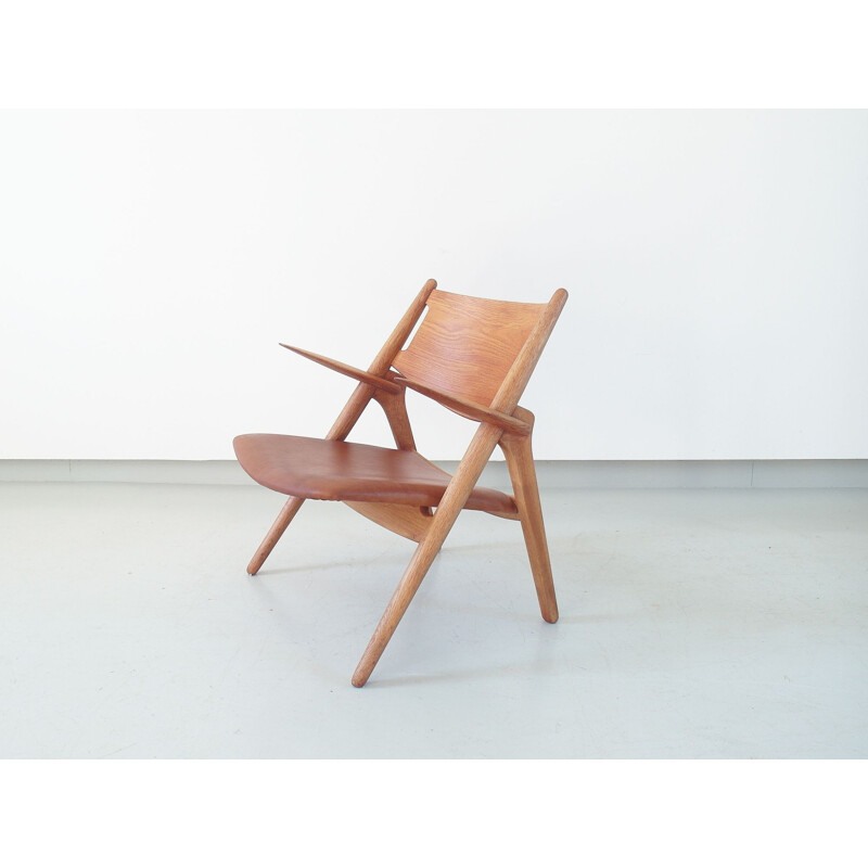 Vintage Ch-28 Sawbuck chair by Hans J. Wegner for Carl Hansen, Denmark 1951