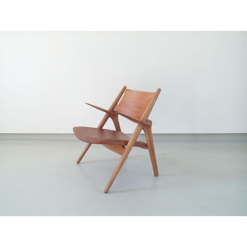 Vintage Ch-28 Sawbuck chair by Hans J. Wegner for Carl Hansen, Denmark 1951