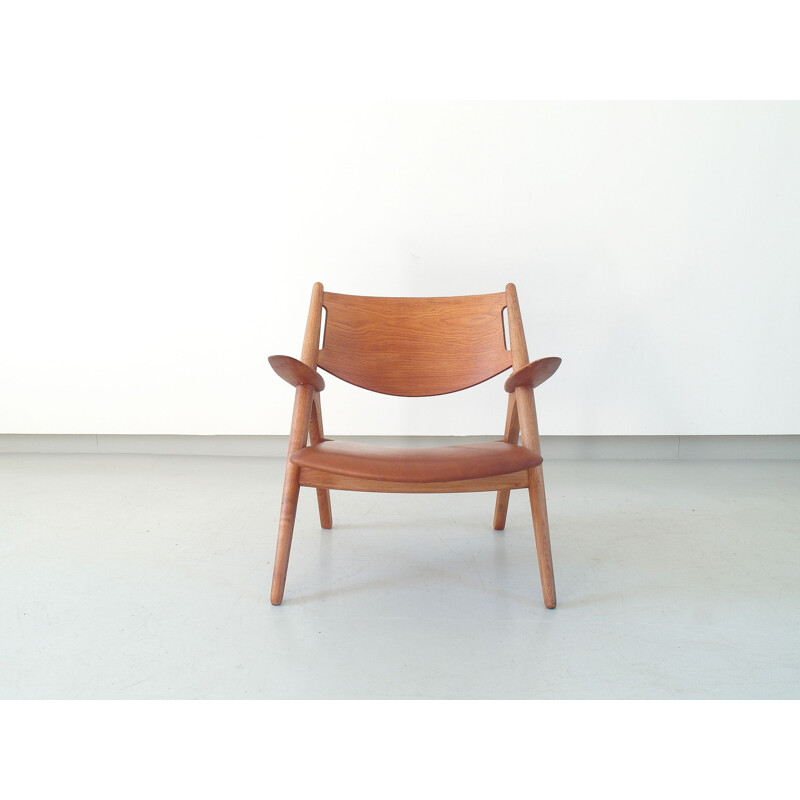 Ch-28 Sawbuck vintage stoel van Hans J. Wegner voor Carl Hansen, Denemarken 1951