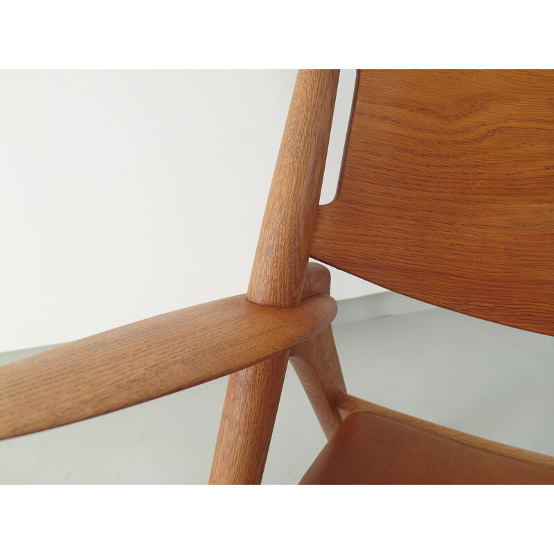 Ch-28 Sawbuck vintage stoel van Hans J. Wegner voor Carl Hansen, Denemarken 1951