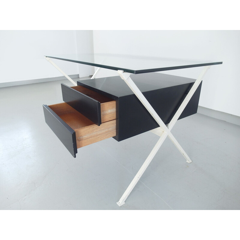 Vintage minimalistisch bureau van Franco Albini voor Knoll International, België 1949
