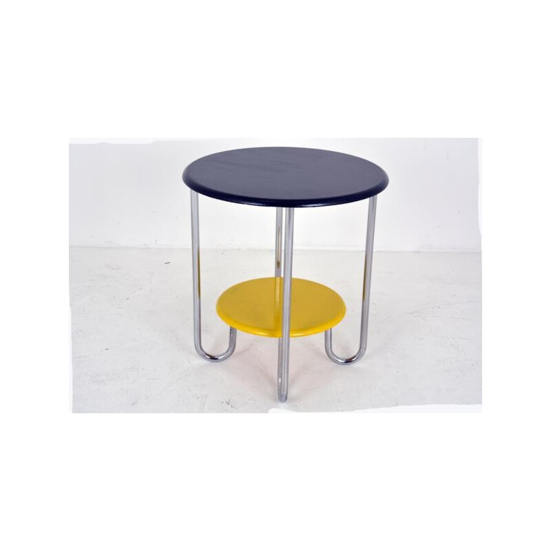 Mid century side table with double tray - 1950s