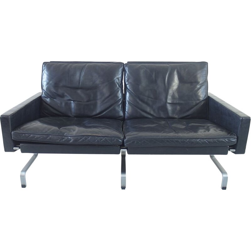 Vintage 2-seater sofa Apk 31 by Poul Kjaerholm for Ejvind Kold Christensen, Denmark 1958