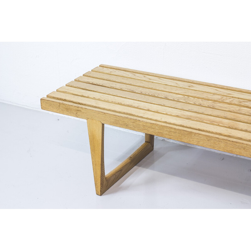 Oakwood "Tokyo" bench, Yngvar SANDSTROM - 1960s