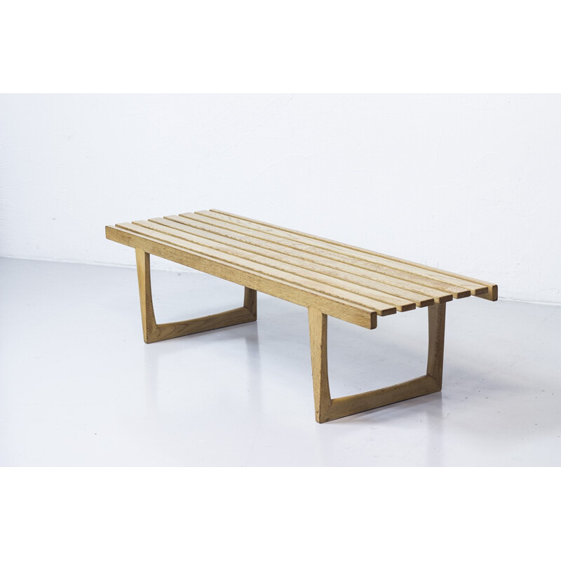 Oakwood "Tokyo" bench, Yngvar SANDSTROM - 1960s