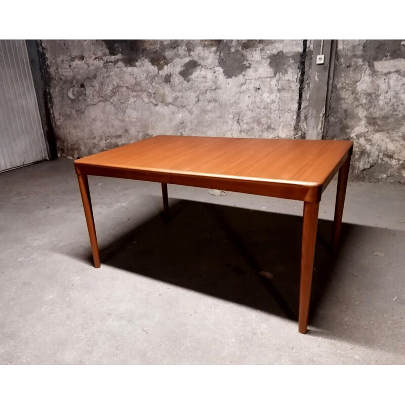 Scandinavische vintage teakhouten tafel van N.Moller, 1960