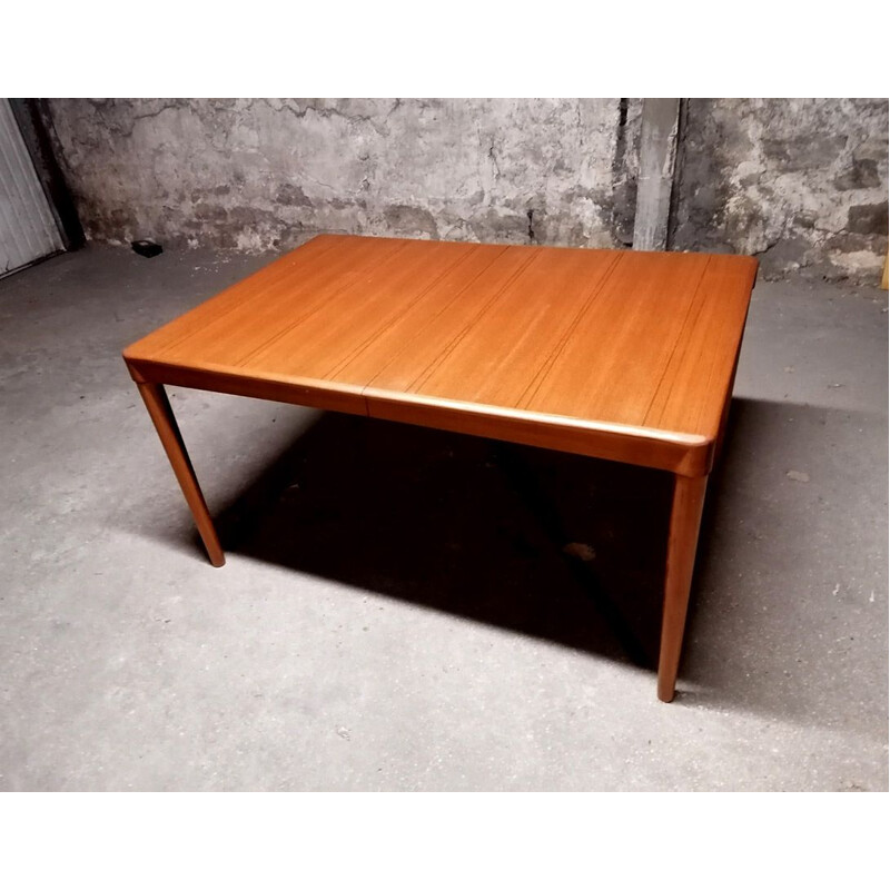 Scandinavian vintage teak table by N.Moller, 1960