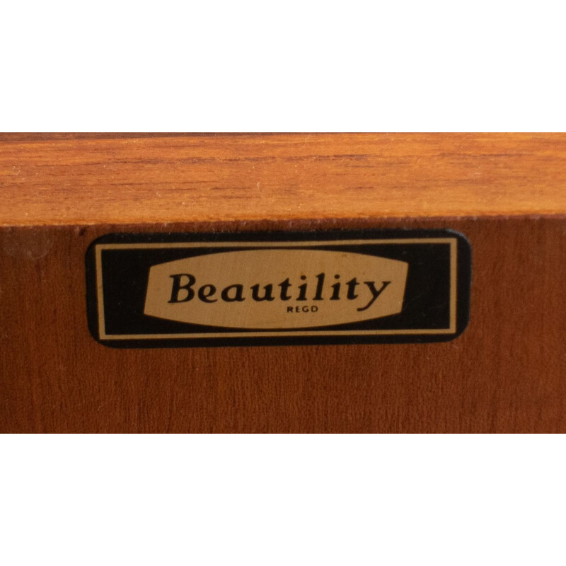 Aparador de teca Vintage de Beautility, 1960
