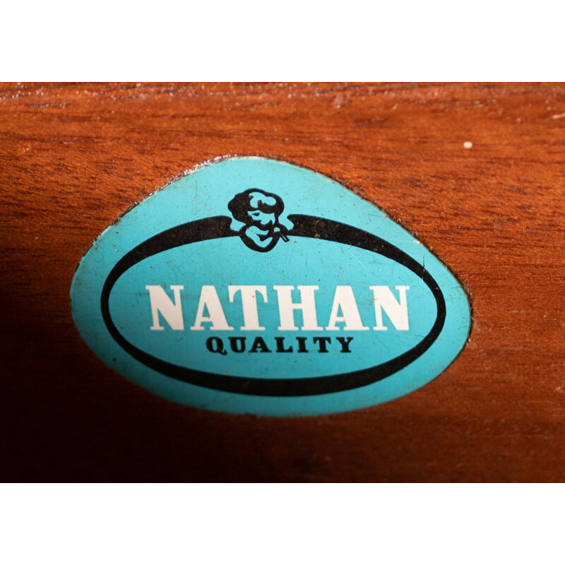 Aparador de teca Vintage Corinthian por Nathan, 1960