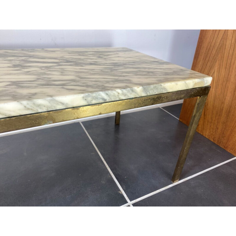 Mesa de centro vintage de mármol, 1960