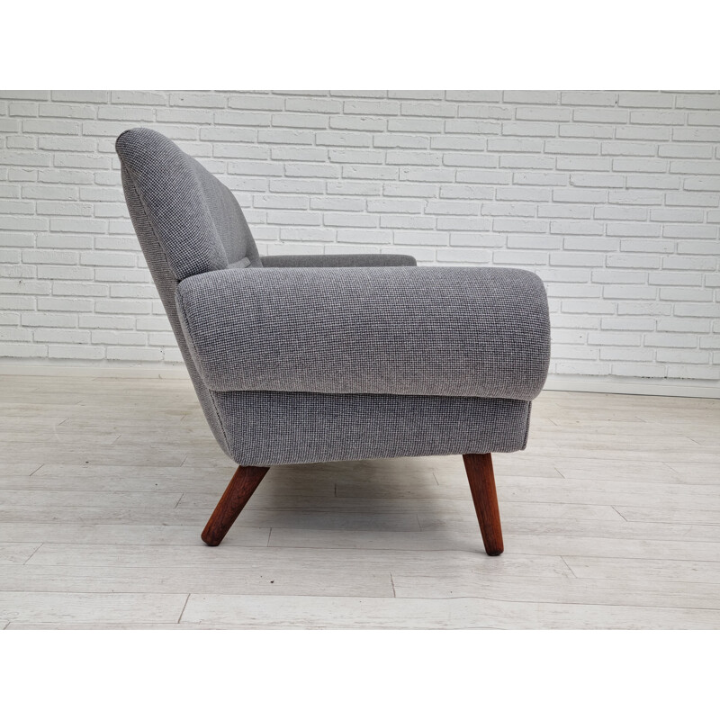 Danish vintage rosewood and wool sofa model 14 by Kurt Østervig, 1960s