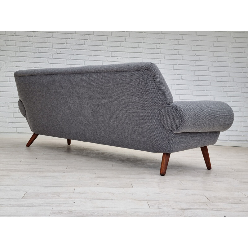 Vintage Deense rozenhout en wollen sofa model 14 van Kurt Østervig, 1960