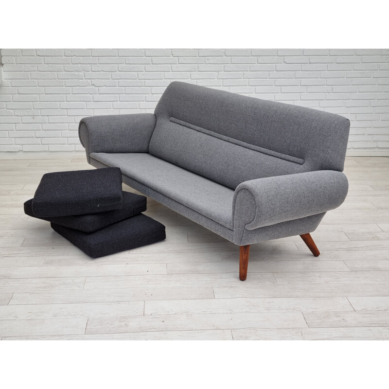 Dänisches Vintage-Sofa aus Palisanderholz und Wolle Modell 14 von Kurt Østervig, 1960