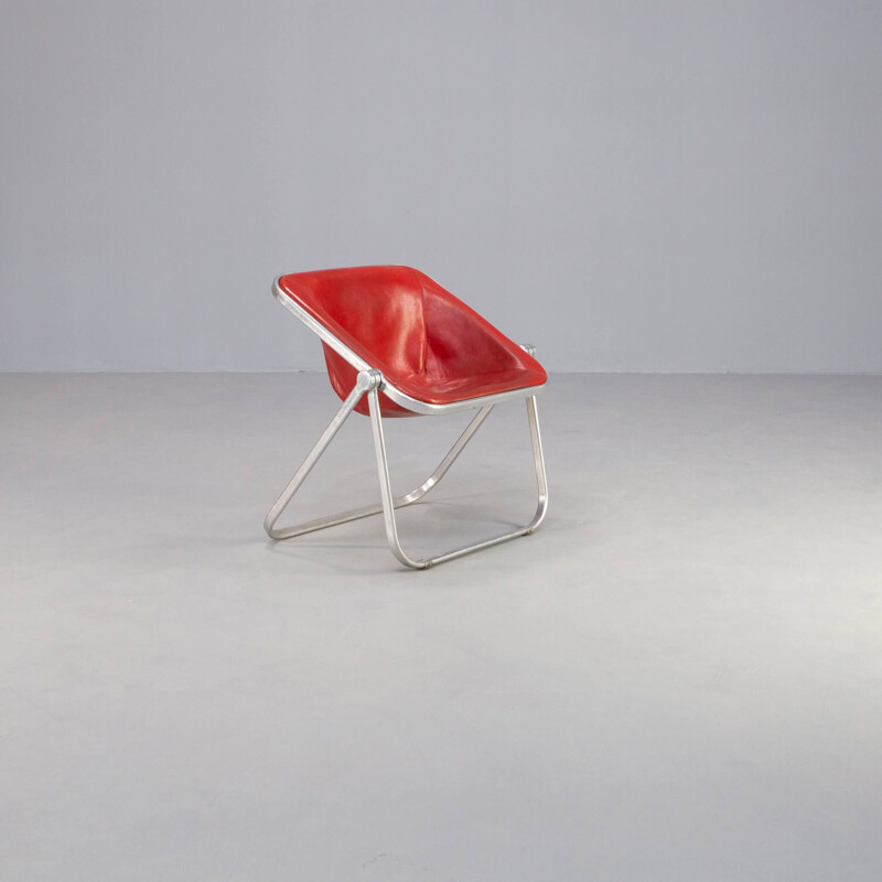 Vintage opklapbare fauteuil "Plona" van Giancarlo Piretti voor Castelli, 1969