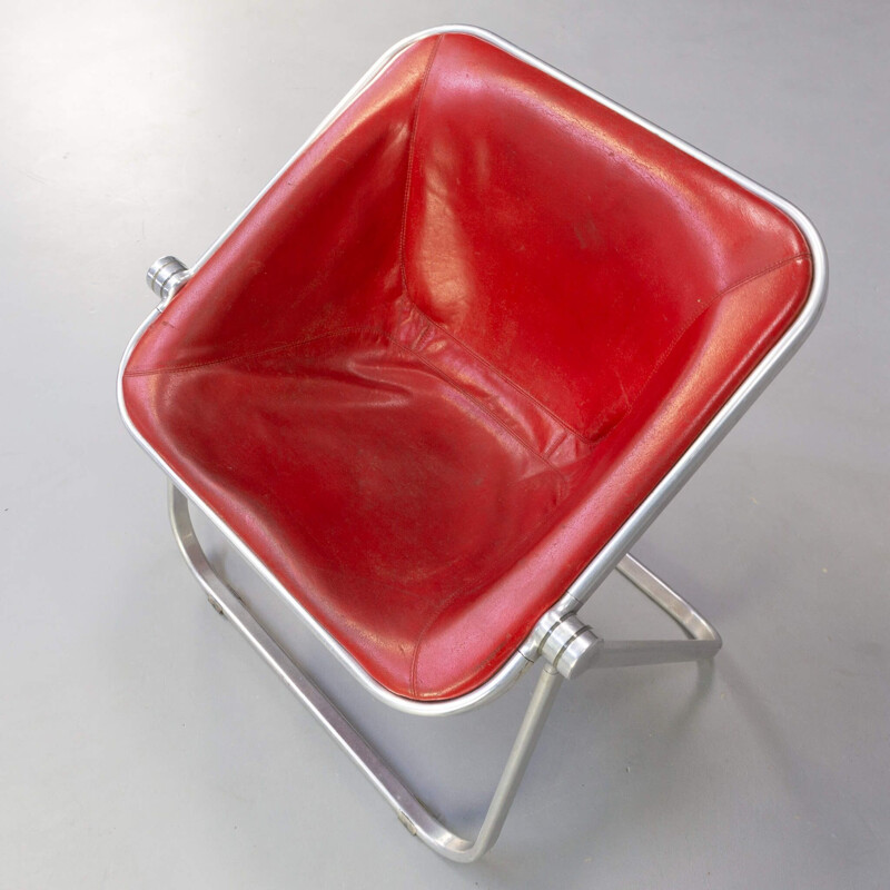 Fauteuil pliant vintage "Plona" de Giancarlo Piretti pour Castelli, 1969