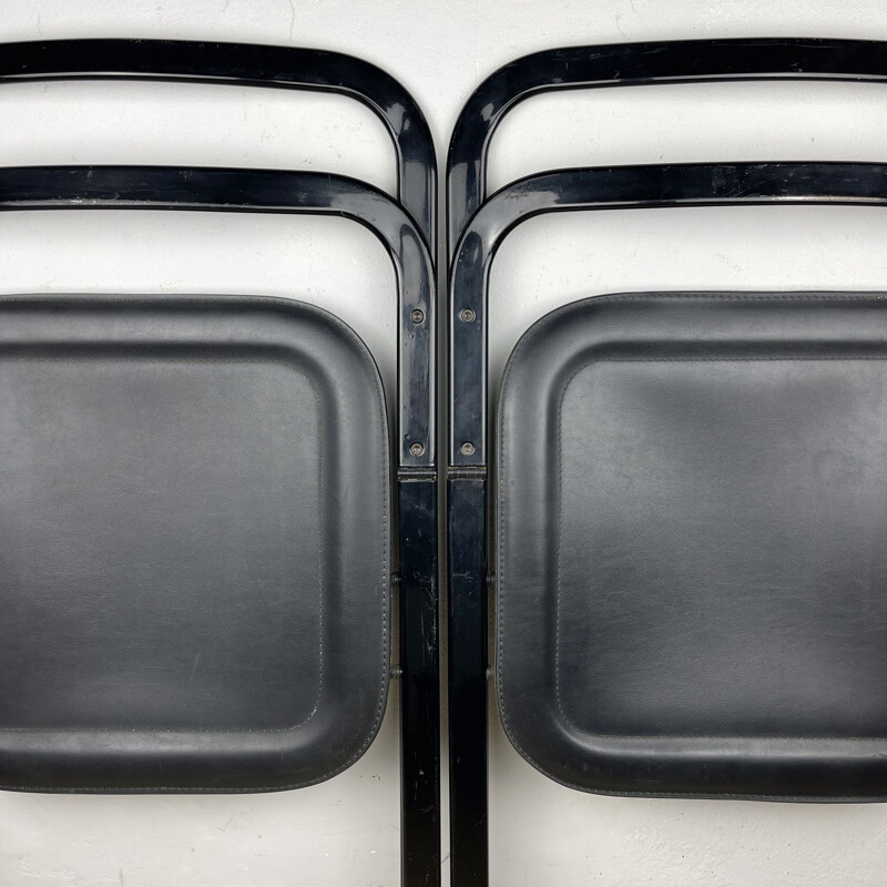 Paire de chaises vintage pliantes par Giorgio Cattelan pour Cidue, Italie 1970
