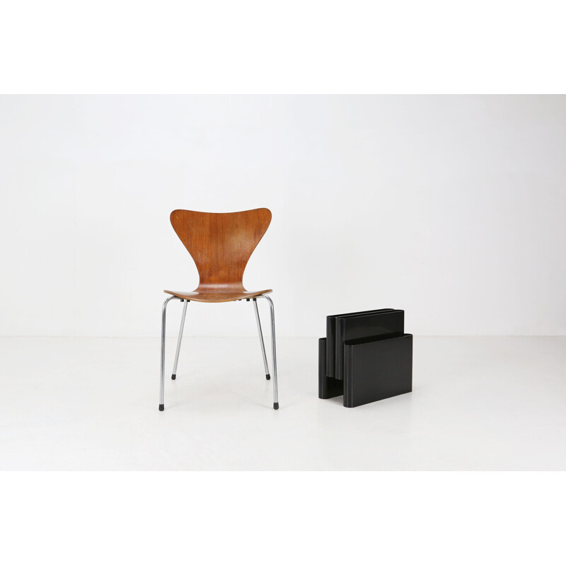 Portariviste vintage nero di Giotto Stoppino per Kartell, 1970