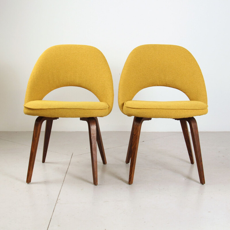 Paar vintage vergaderstoelen van Eero Saarinen voor Knoll