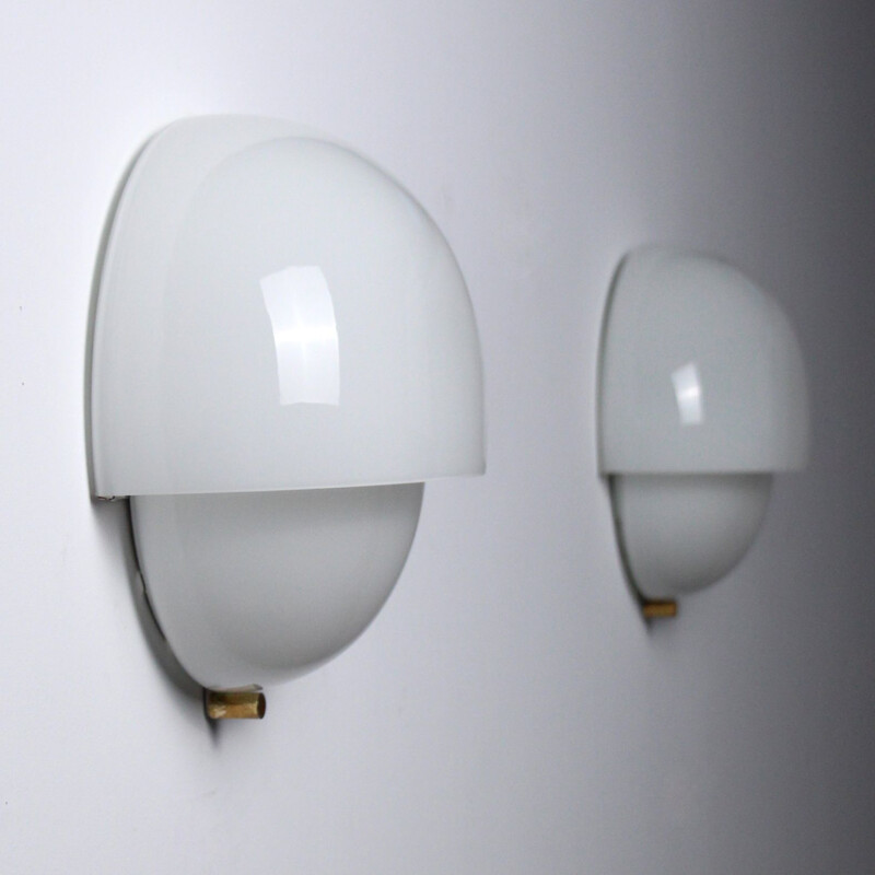 Coppia di lampade da parete vintage Grande Mania di Vico Magistretti per Artemide, 1963