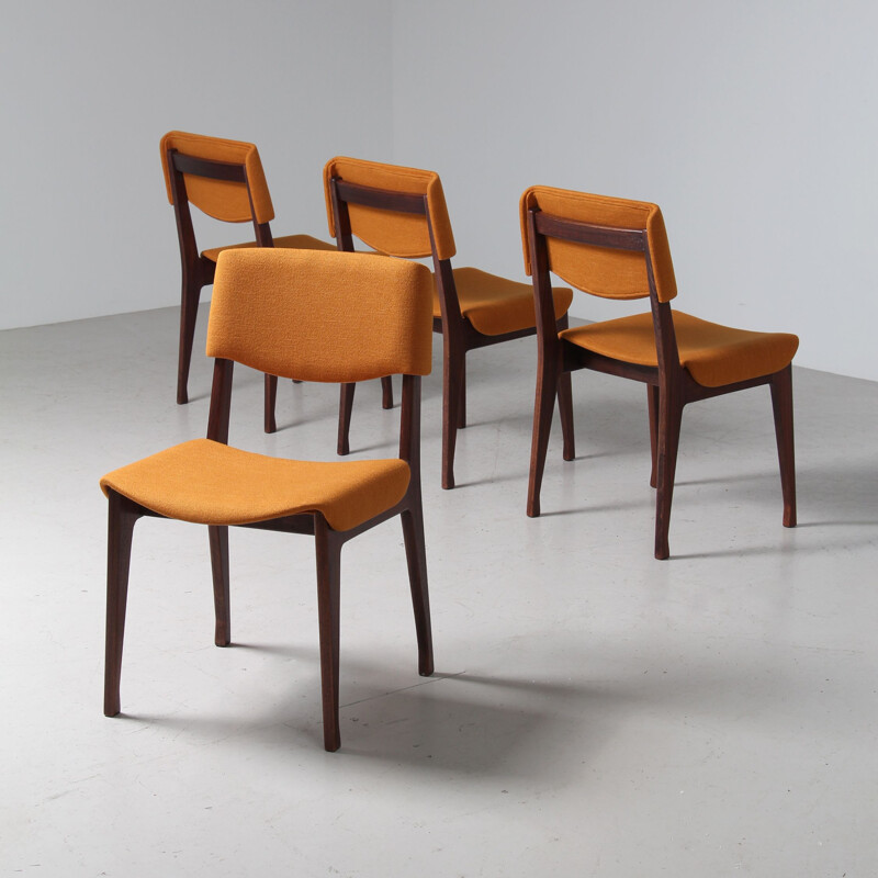 Conjunto de 4 sillas vintage de Gio Ponti para Mim Roma, 1960