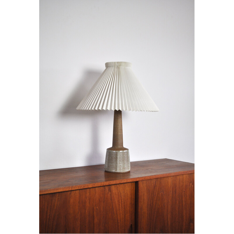 Lampe de table scandinave vintage en céramique par Per Linnemann-Schmidt pour Palshus, 1960