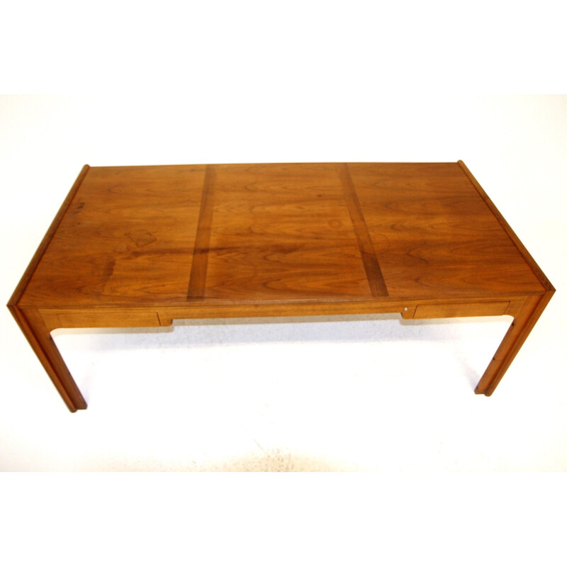 Vintage walnut desk by Karl Erik Ekselius for Joc, Sweden 1960