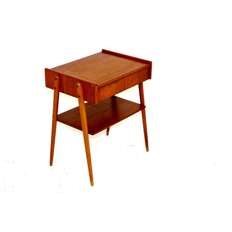 Vintage teak night stand by Carlström, Sweden 1960