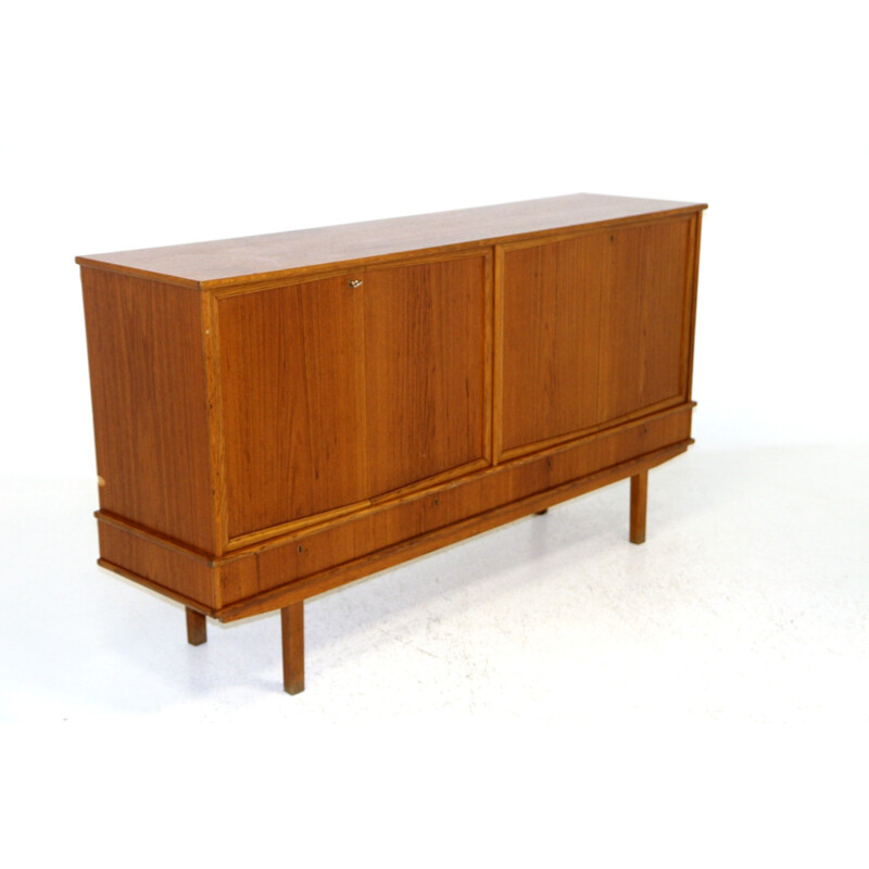 Credenza scandinava in teak, Svezia 1960