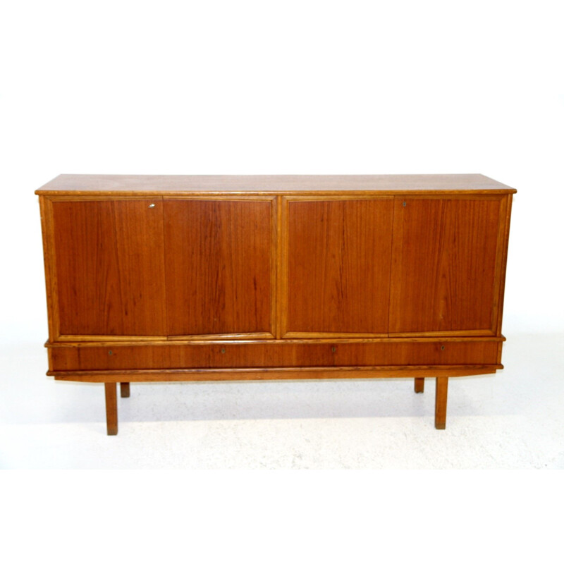 Credenza scandinava in teak, Svezia 1960