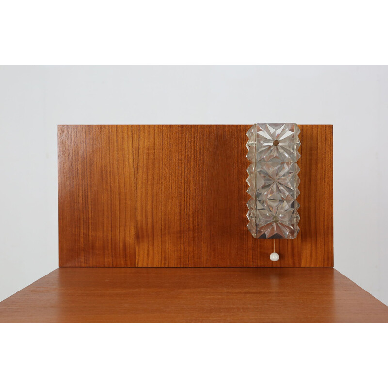 Pair of mid-century teak night stands, 1970s