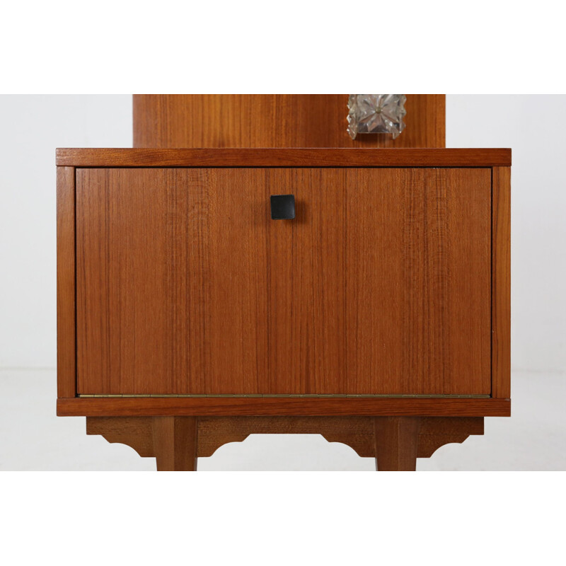 Pair of mid-century teak night stands, 1970s